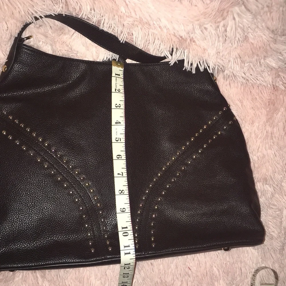 NEW Pebbled Vegan Leather Studded Hobo Western Studded Shoulder Bag